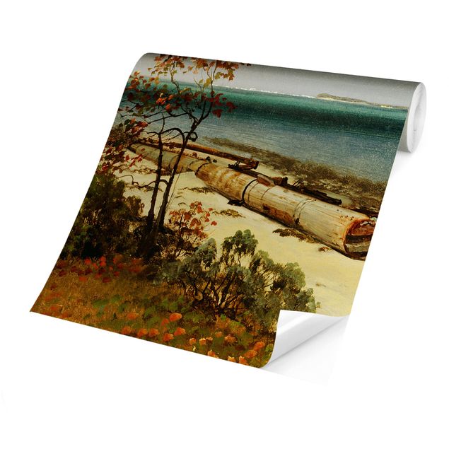 Papier peint panoramique paysage Albert Bierstadt - Côte tropicale
