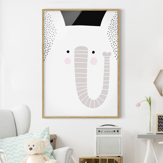 Décoration chambre bébé Zoo à motifs - Éléphant