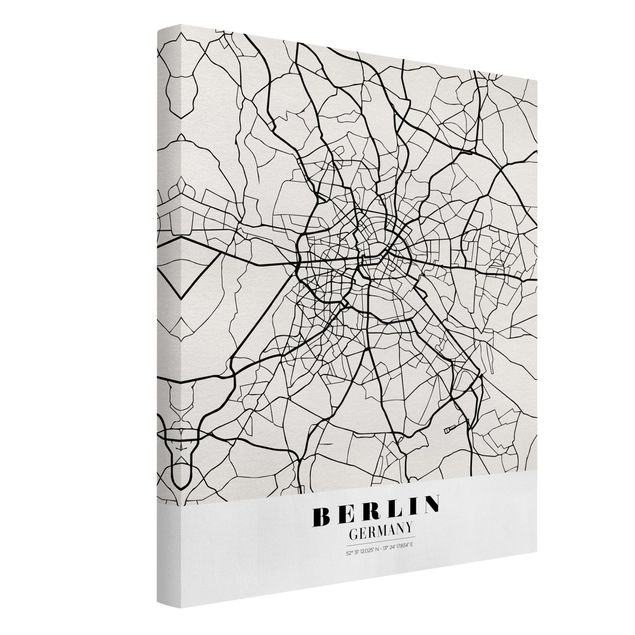 Tableaux mappemonde Plan de ville de Berlin - Classique