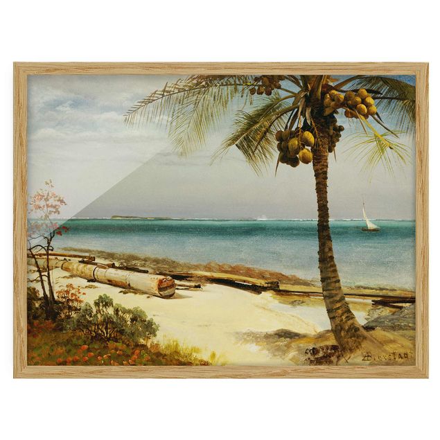 Tableau mer Albert Bierstadt - Côte tropicale