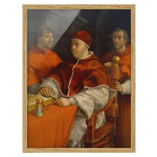 Tableaux encadrés fleurs Raffael - Portrait du pape Léon X