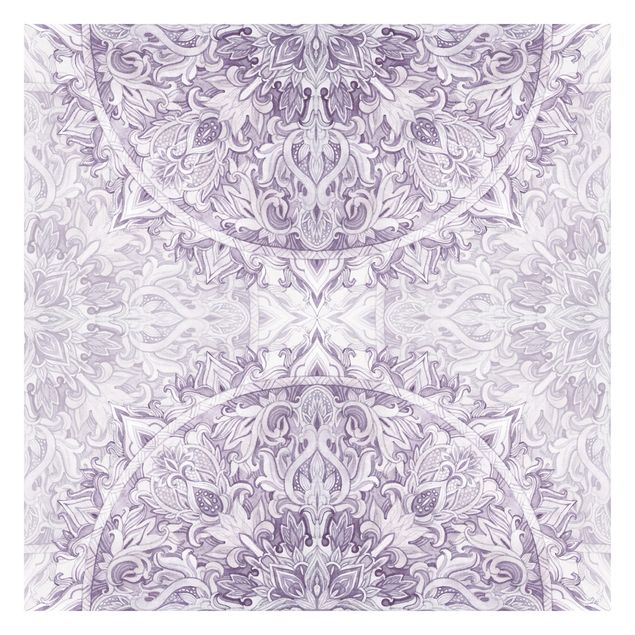 Papier peint - Mandala Watercolour Ornament Purple