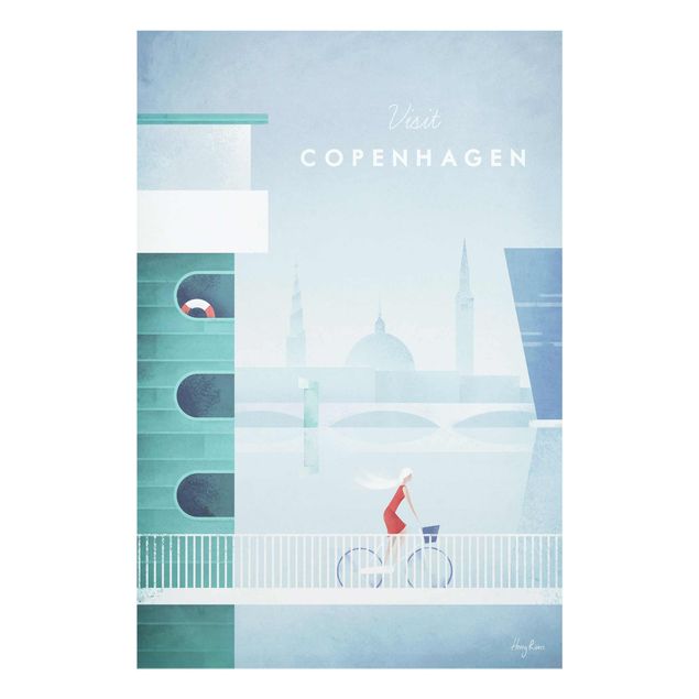 Tableaux turquoise Poster de voyage - Copenhague