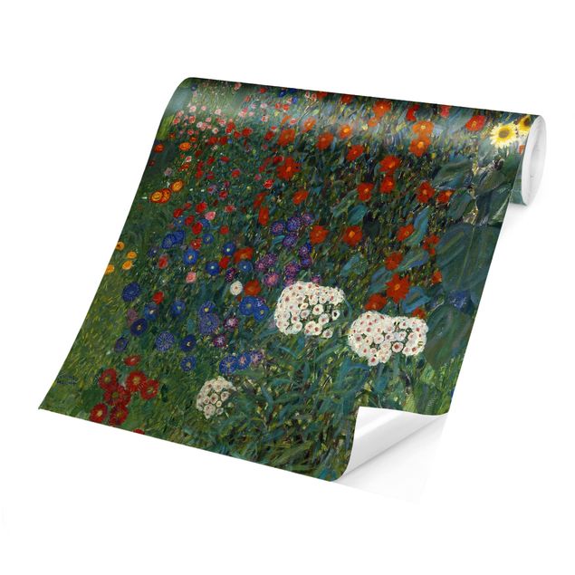 Papiers peints modernes Gustav Klimt - Tournesols de jardin