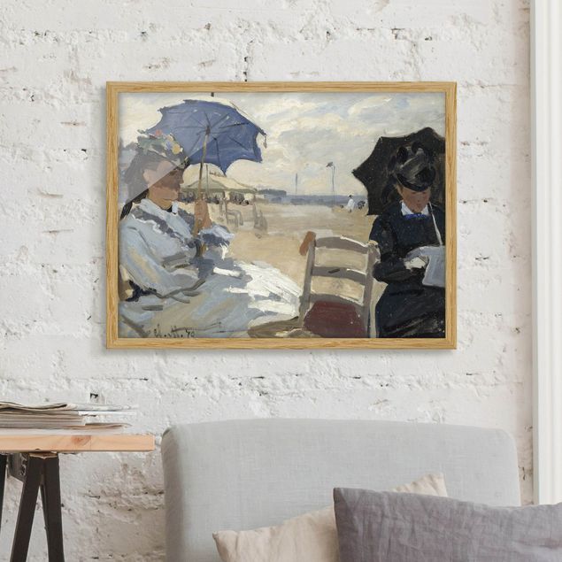 Affiches encadrées plage & mer Claude Monet - À la plage de Trouville