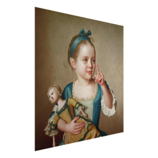 Tableaux modernes Jean Etienne Liotard - Fille avec poupée