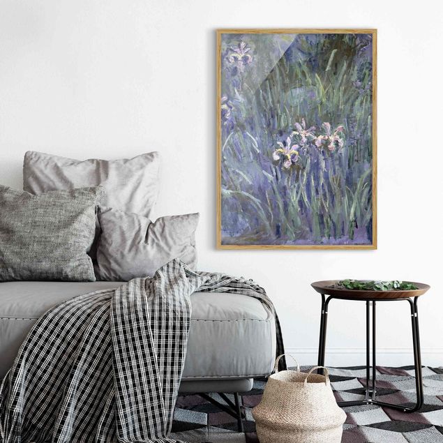 Tableau artistique Claude Monet - Iris