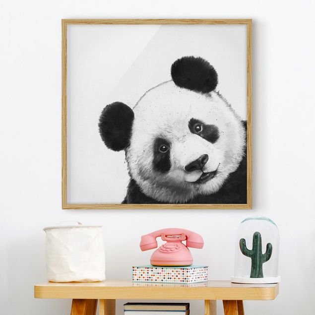 Décorations cuisine Illustration Panda Dessin Noir Et Blanc