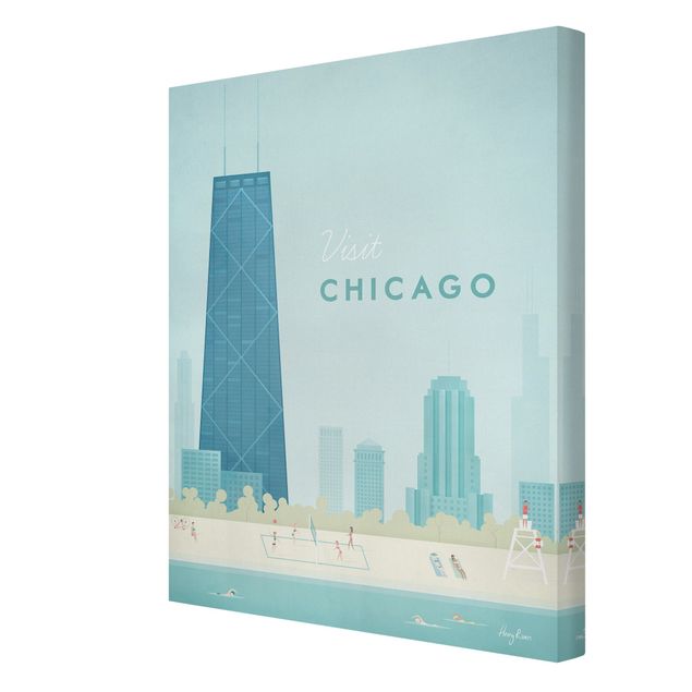 Tableaux de Henry Rivers Poster de voyage - Chicago