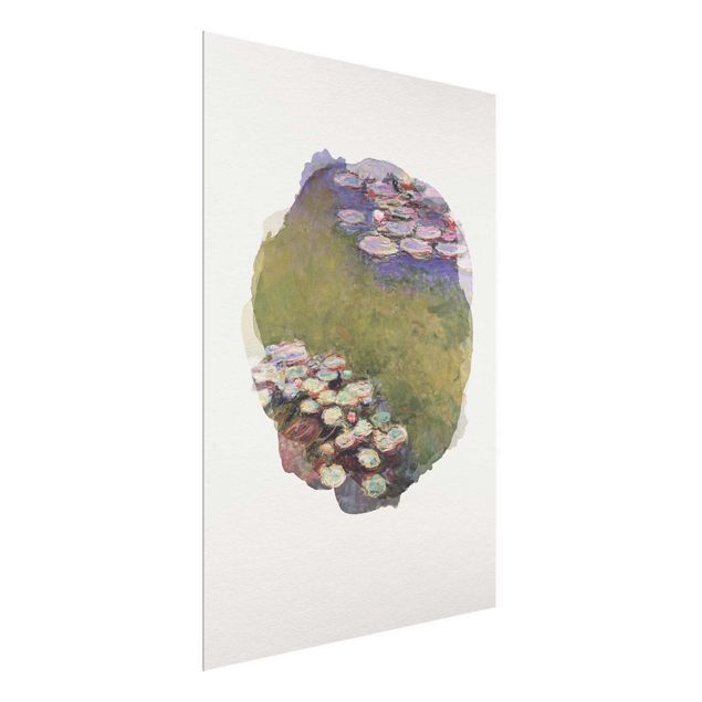 Tableau paysage Aquarelles - Claude Monet - Nénuphars