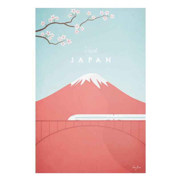 Tableaux en verre architecture & skyline Poster de voyage - Japon