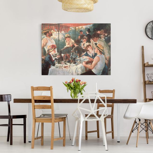 Toile impressionniste Auguste Renoir - Déjeuner de la fête du bateau