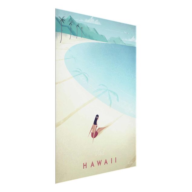 Tableaux montagnes Poster de voyage - Hawaii