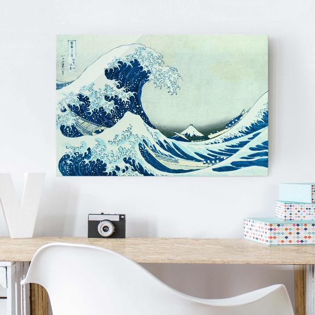 Tableaux citations Katsushika Hokusai - La grande vague à Kanagawa