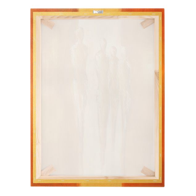 Impressions sur toile Four Figures In Orange 02