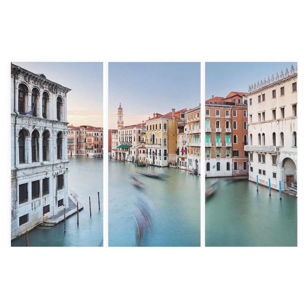 Tableau toile ville Vue du Grand Canal depuis le pont du Rialto Venise