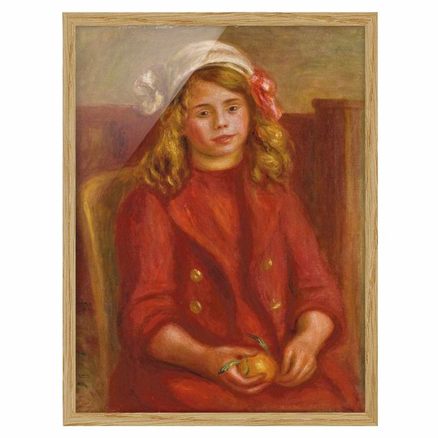Tableau moderne Auguste Renoir - Jeune fille avec une orange