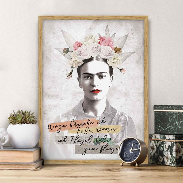Déco mur cuisine Frida Kahlo - Une citation