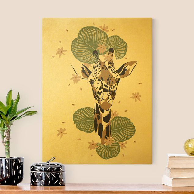 Cadre animaux Animaux de safari - Portrait Girafe