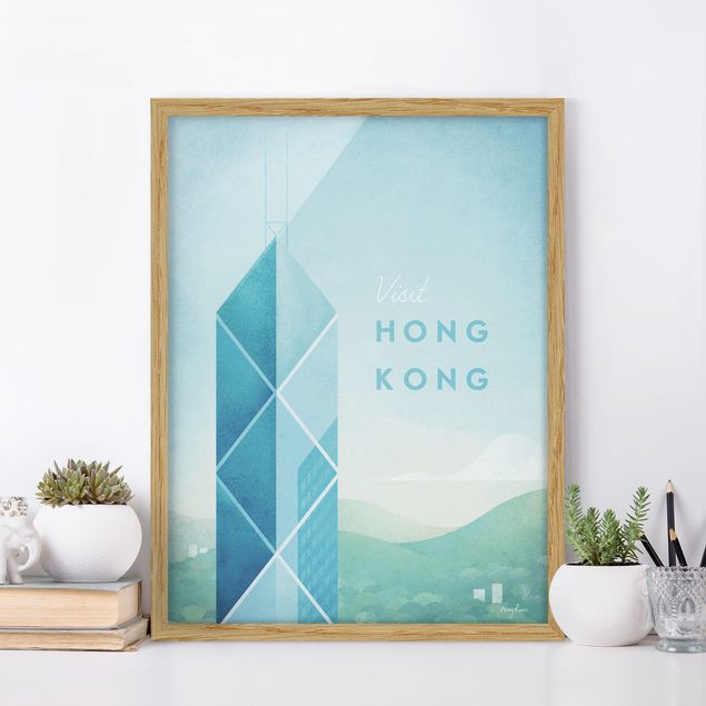 Déco mur cuisine Poster de voyage - Hong Kong