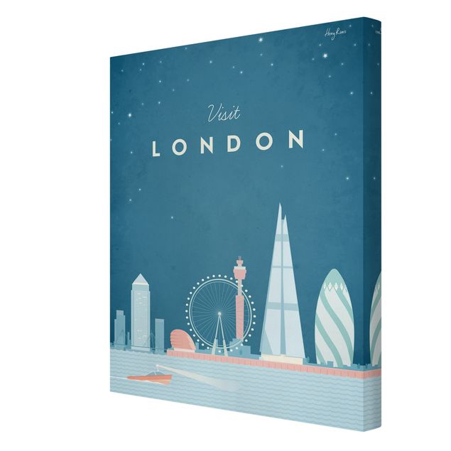 Tableau reproduction Poster de voyage - Londres
