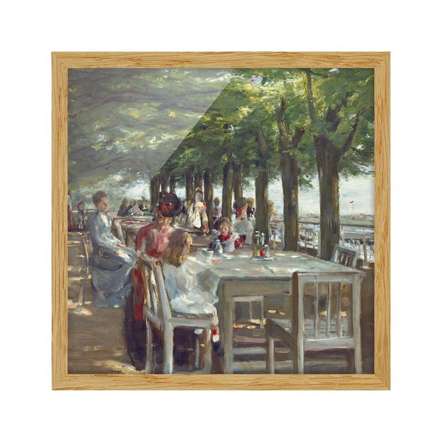 Tableaux arbres Max Liebermann - La terrasse du restaurant Jacob