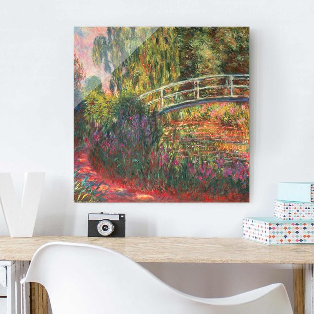 Tableau fleurs Claude Monet - Pont japonais dans le jardin de Giverny