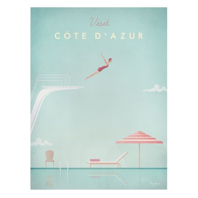 Tableau deco nature Poster de voyage - Côte D'Azur