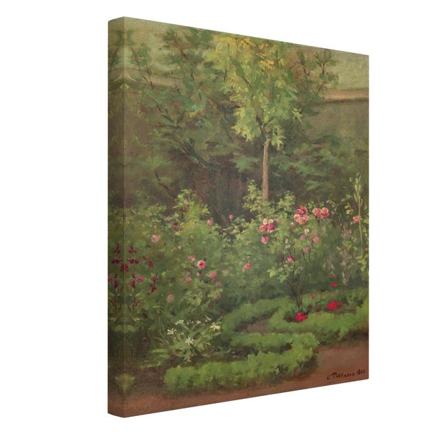 Romantisme tableau Camille Pissarro - Un jardin de roses