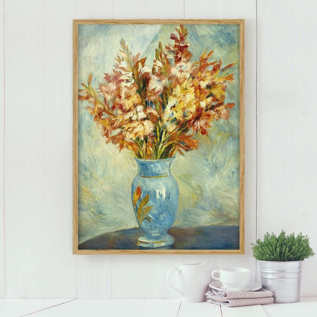Tableaux Impressionnisme Auguste Renoir - Gaïeuls dans un vase bleu