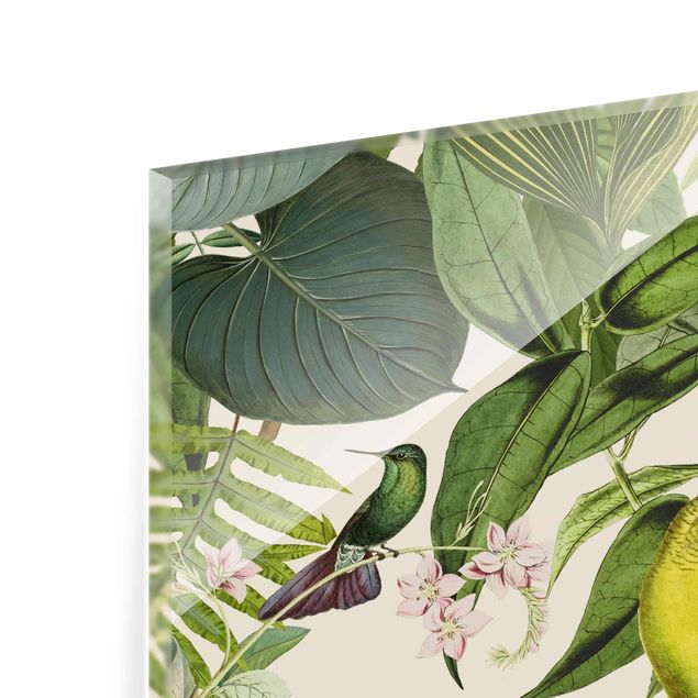 Tableaux de Andrea Haase Collage Vintage - Perroquets dans la jungle