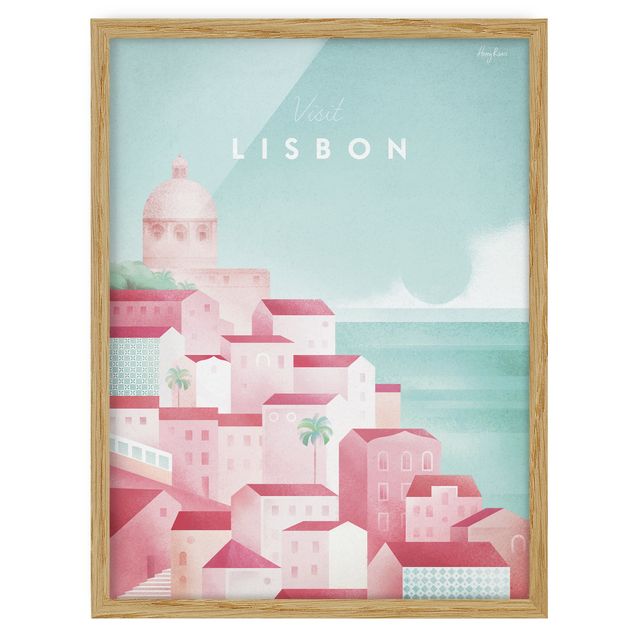 Tableau bord de mer Poster de voyage - Lisbonne