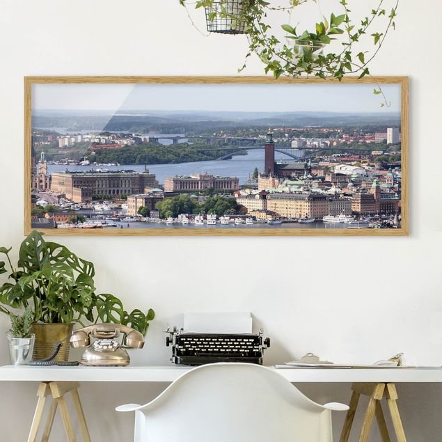 Tableau moderne La ville de Stockholm