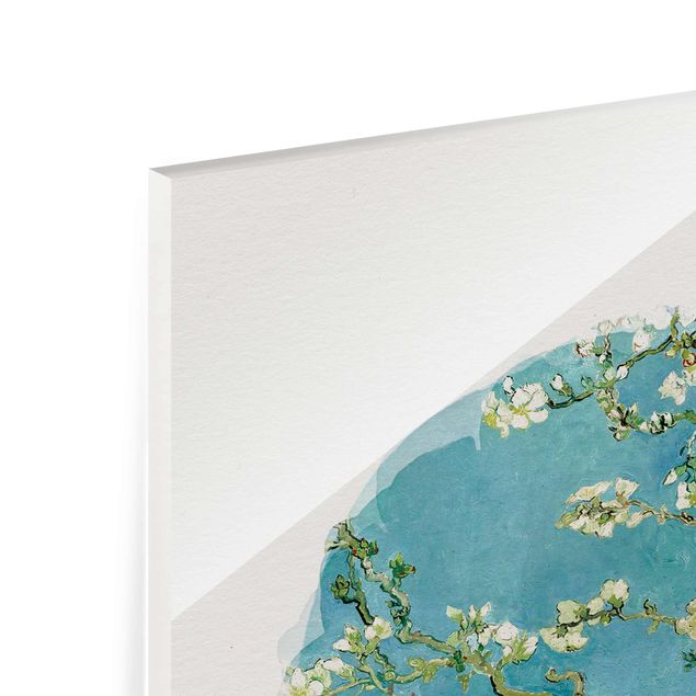 Tableau moderne Aquarelles - Vincent Van Gogh - Amandiers en fleur