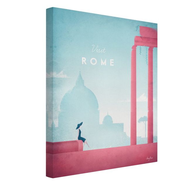 Tableaux vintage Poster de voyage - Rome