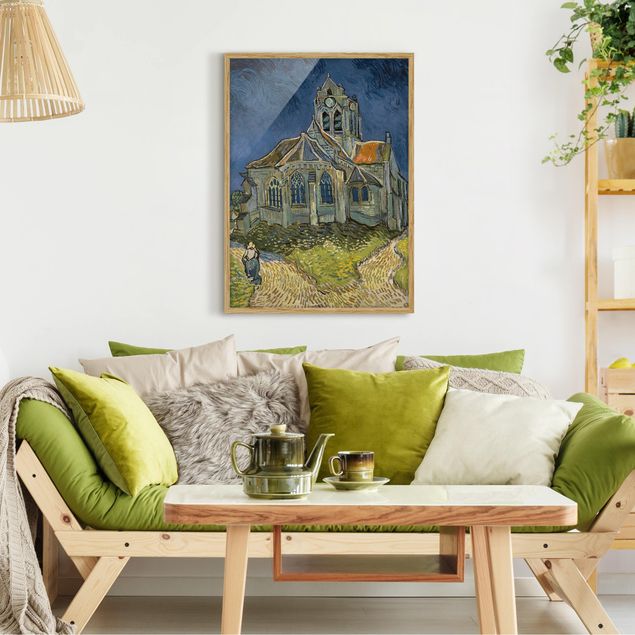 Tableau Pointillisme Vincent van Gogh - L'église d'Auvers