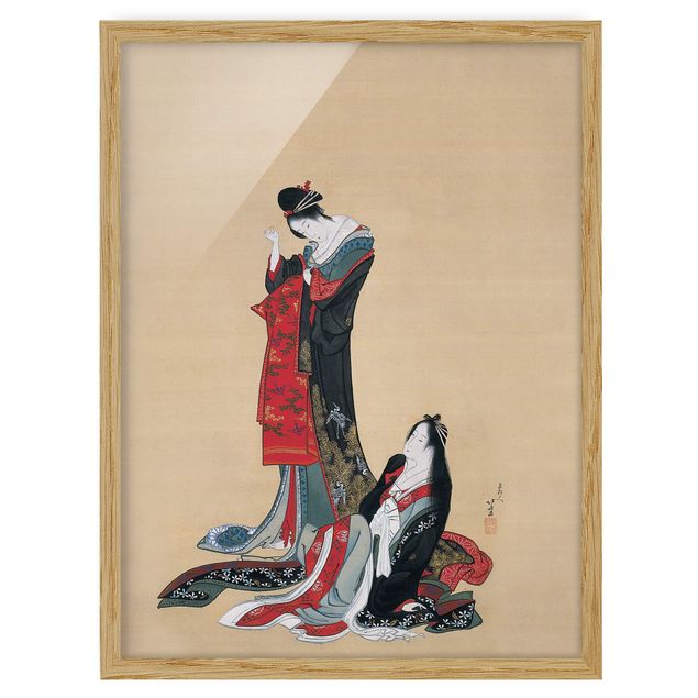 Tableau portraits Katsushika Hokusai - Deux courtisanes