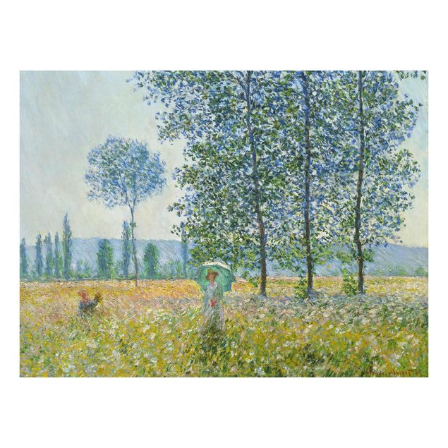Tableaux arbres Claude Monet - Champs au printemps
