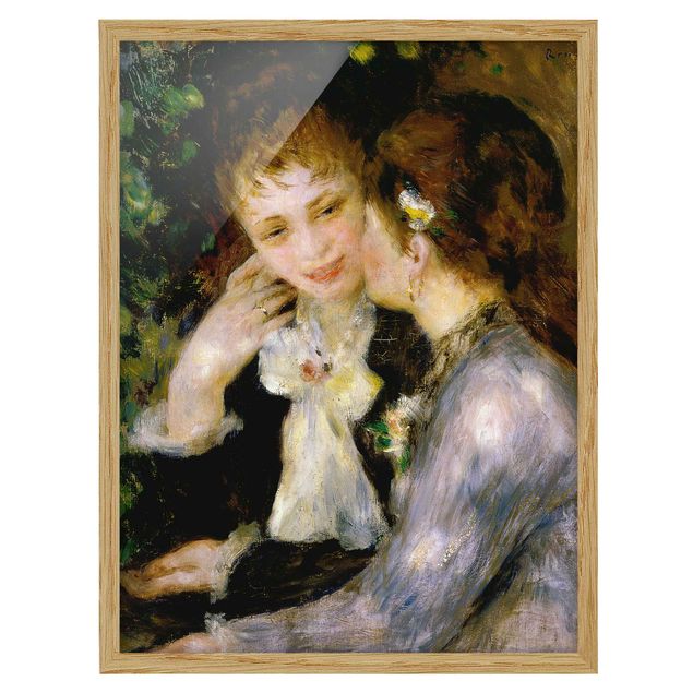 Tableaux encadrés fleurs Auguste Renoir - Confidences