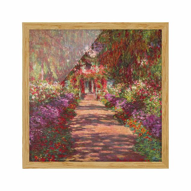 Tableaux arbres Claude Monet - Allée dans le jardin de Monet à Giverny
