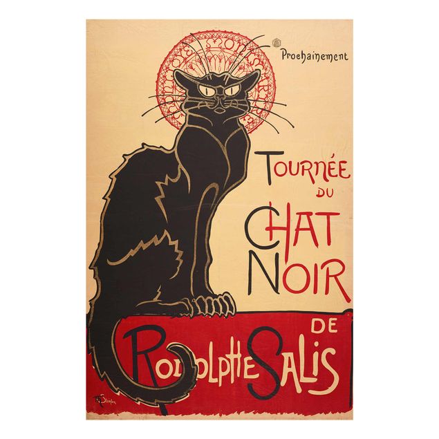 Tableaux en verre citations Théophile Steinlen - Le Chat Noir