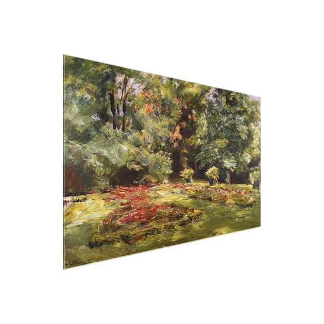Toile impressionniste Max Liebermann - Terrasse fleurie du Wannseegarten