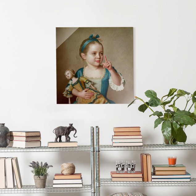 Décorations cuisine Jean Etienne Liotard - Fille avec poupée
