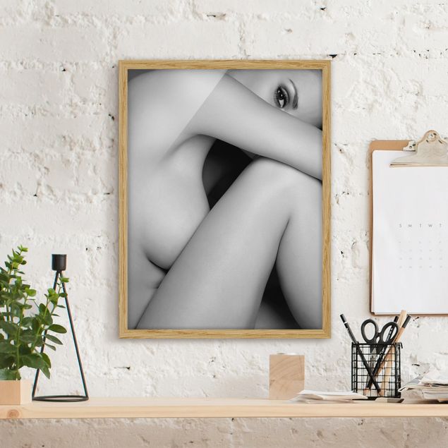 Tableau moderne Photo de nu féminin latéral ll