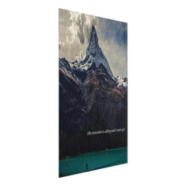Tableau verre montagne Paysages poétiques - Montagne