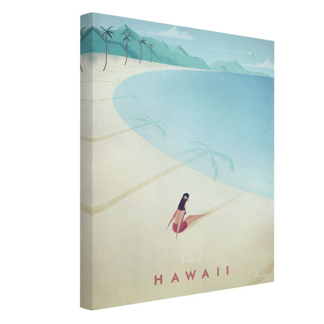 Tableaux montagnes Poster de voyage - Hawaii