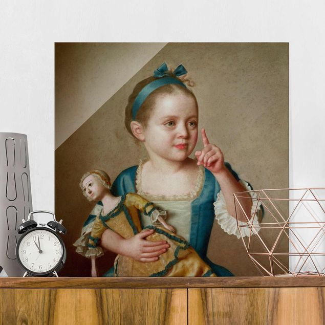 Reproductions tableaux Jean Etienne Liotard - Fille avec poupée