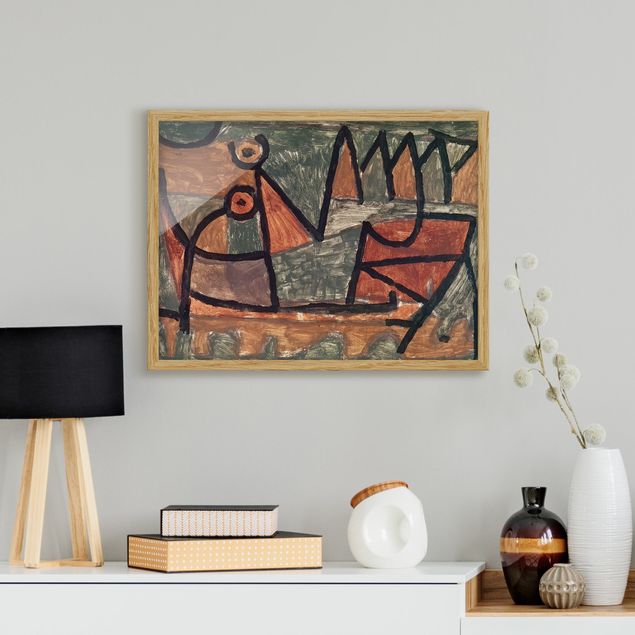 Tableau artistique Paul Klee - Voyage en bateau sinistre