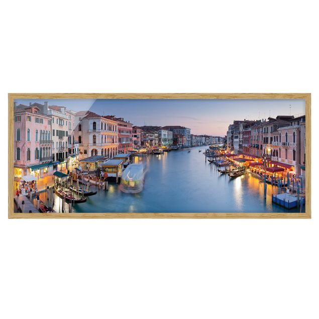Tableaux de Rainer Mirau Soirée sur le Grand Canal à Venise