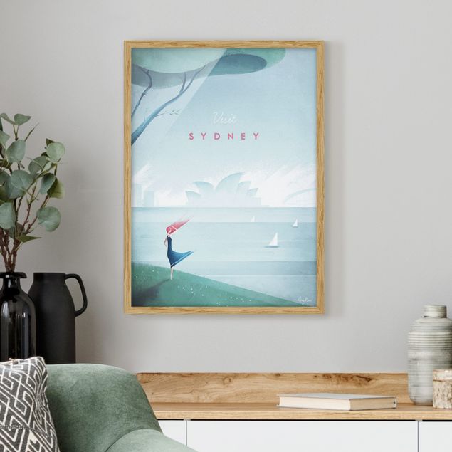 Tableaux encadrés plage & mer Poster de voyage - Sidney